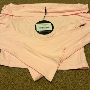White Fox Boutique Pink Off the Shoulder Top